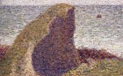 Georges Seurat Study for Le Bec du Hoc,Grandcampe USA oil painting artist